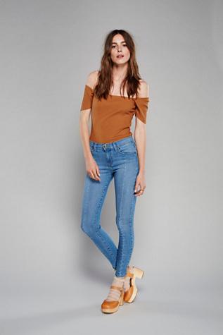 Free People Womens Seam Skinny