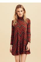 New Romantics Womens Adobe Stripe Mini Dress