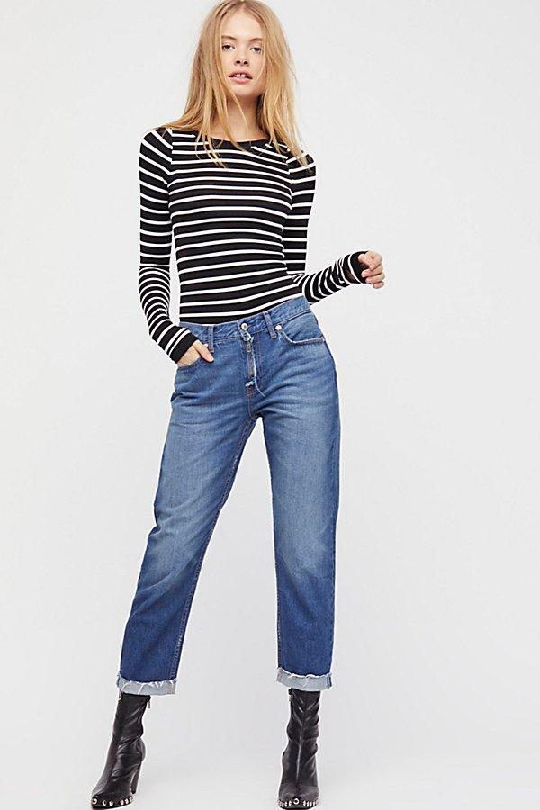 Rip Zip Slim Boyfriend Jeans By We The Free At Free People