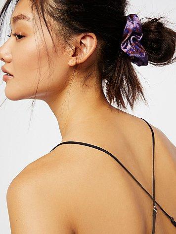 Printed Velvet Scrunchie By Free People