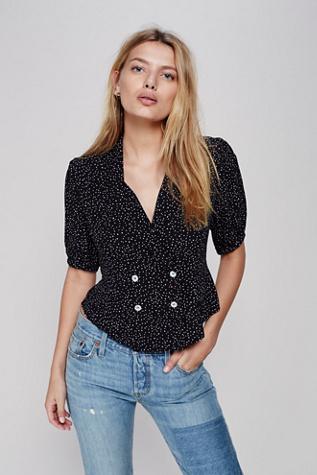 Free People Womens Friday Night Printed Top