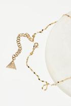 Glistening Delicate Feather Necklace By Serefina At Free People