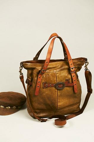 Campomaggi Womens Marsala Distressed Tote