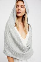 Bottom Line Hooded Rib Cowl By Free People