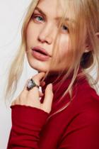 Free People Womens Astrid Opal Ring