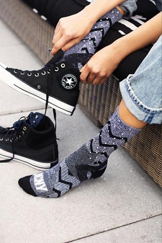 Icny Womens Zig Zag Reflective Sock