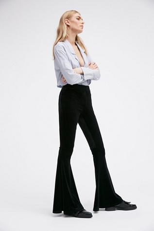 Free People Womens Float Away Velvet Solid F