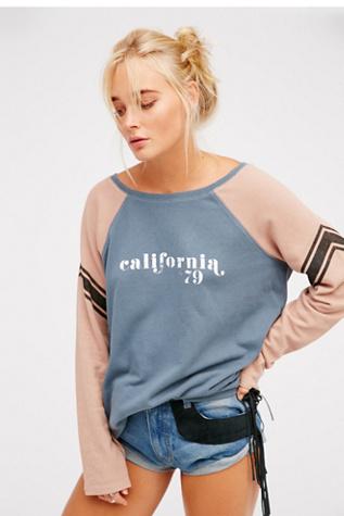 Free People Womens College Dreamin Pullover