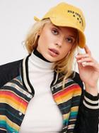 Girl Talk Embroidered Baseball By Understated Leather X Free People