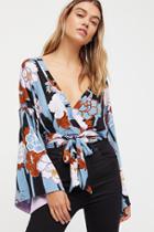 Thats A Wrap Printed Top By Free People