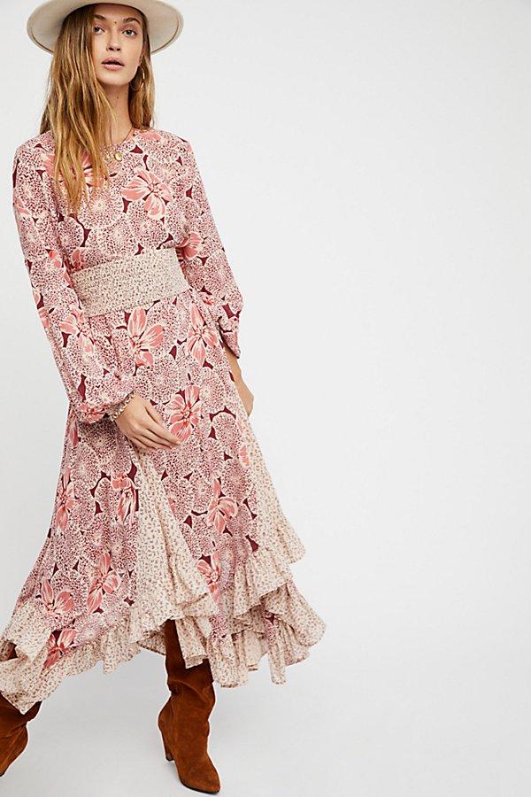 Bohemian Mixed Print Midi Dress By Timo At Free People