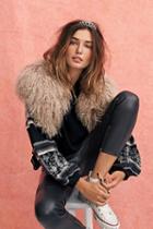 Free People Womens Sugar Mama Faux Fur Colla