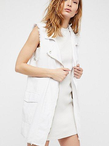 Long Moto Vest By Free People