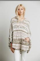 Free People Womens Lots Of Color Poncho