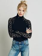 Rib And Lace Turtleneck By Free People