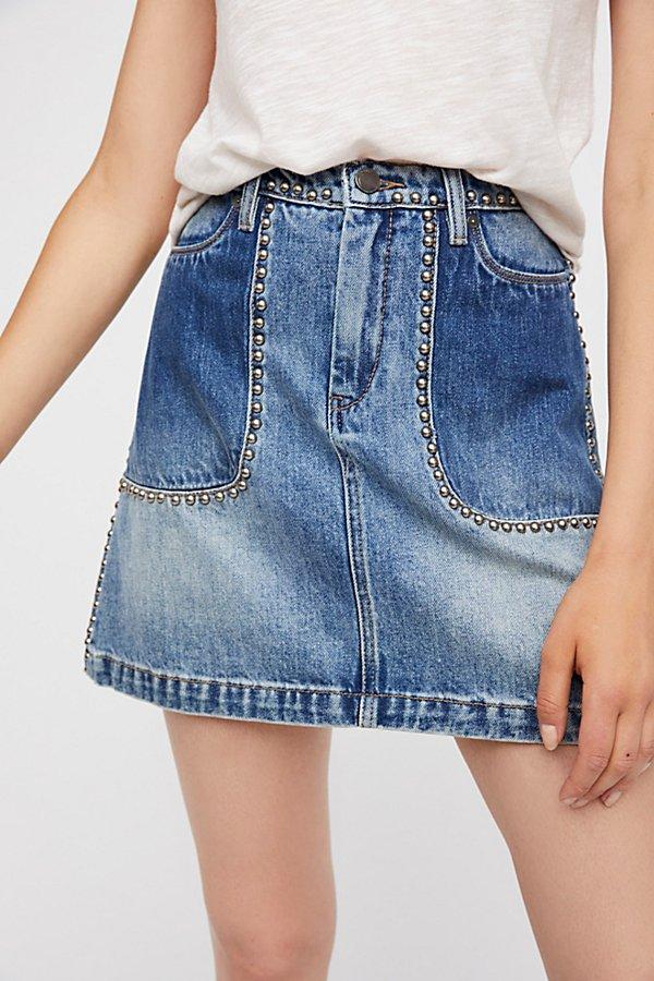 Blackbuster Mini Skirt By Free People
