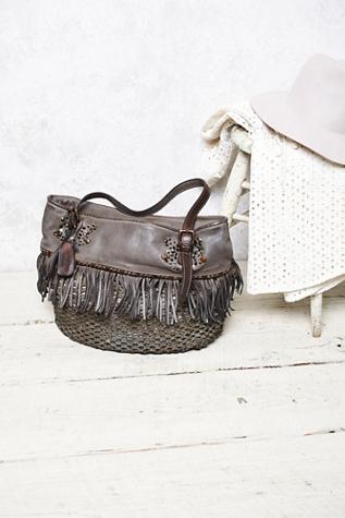 Free People Womens Cortez Distressed Tote