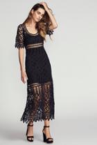 Tessa Macrame Maxi Dress By Loveshackfancy At Free People