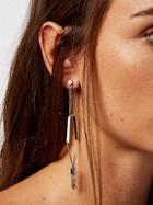 Free People Caged Crystal Earrings
