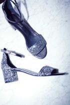 Fp Collection Womens Glitter Marigold Blk Heel