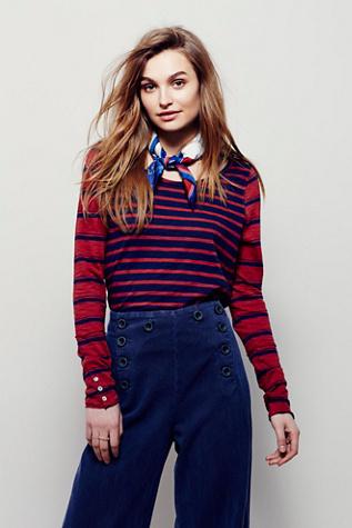 We The Free Womens Wtf Mix It Up Stripe Tee