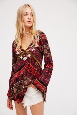Free People Womens World Traveler Pullover