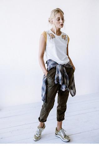 Free People Womens City Line Utility Pant