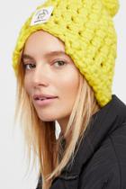 Polo Handknit Pom Beanie  By Loopy Mango At Free People