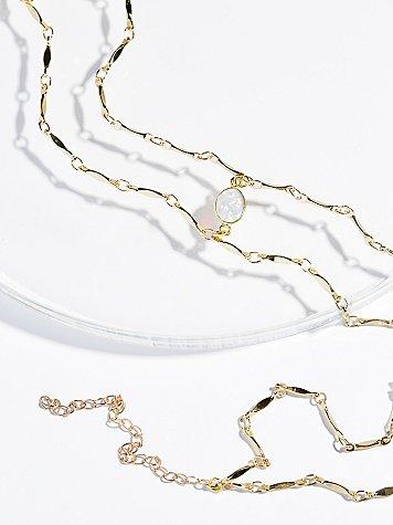 Opal Draped Delicate Choker By Amarilo