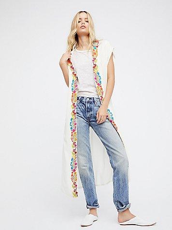 Waikiki Embroidered Kimono By Free People