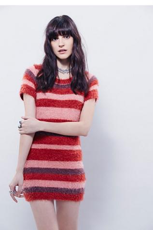 Knitz By For Love & Lemons Womens Fleetwood Sweater Dress