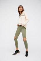 Free People Womens High Rise Busted Skinny