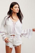 Free People Womens Take Me Home Peasant Top