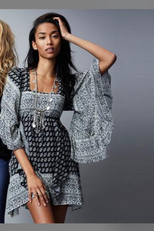 Free People Womens Heart Of Gold Mini Dress