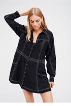 Free People Womens Tough As Nails Shirtdress
