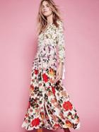 Free People Mixed Floral Maxi Dress