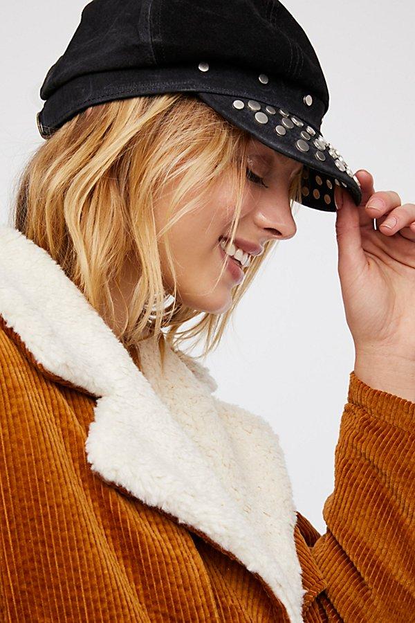 Tell Me About It Stud Lieutenant Hat By Understated Leather For Free People