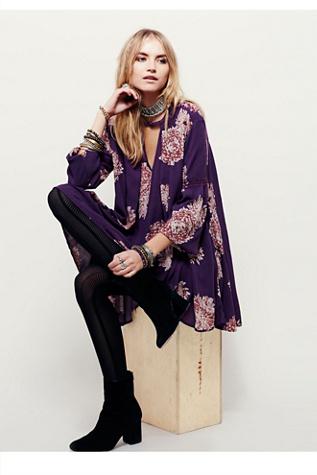 Free People Womens Tree Swing Printed Top