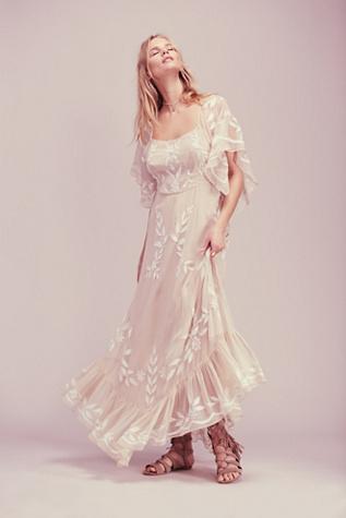 Free People Womens Enchanted Forest Maxi Dress