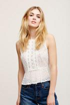 Free People Womens Star Signs Eyelet Top