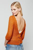 Free People Womens Piece Out Sweater