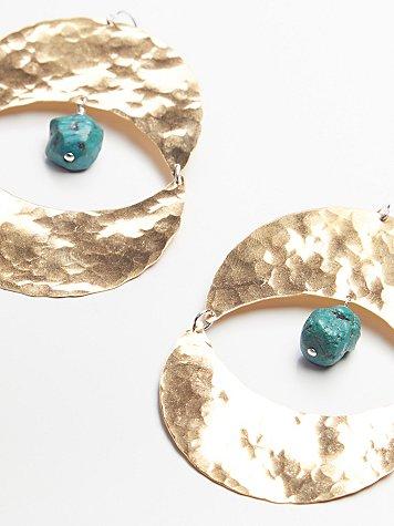 Rising Sun Turquoise Earrings By M.liz Designs