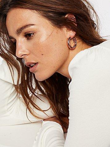 Classic Mini Tube Hoops By Free People