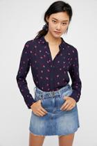 Kate Strawberry Buttondown Top By Rails At Free People