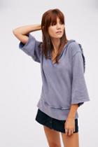 Free People Womens West Track Hoodie