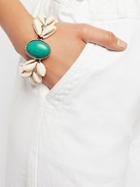By The Sea Shell Turquoise Bracelet By Ouroboros At Free People