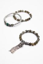 Free People Womens Ramses Beaded Bracelet