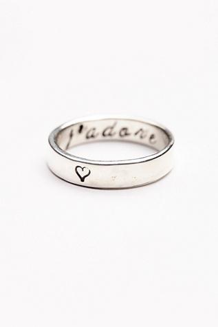 Emily Jane Jewelry Womens J'adore Ring