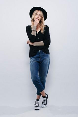 We The Free Womens We The Free Ringer Henley