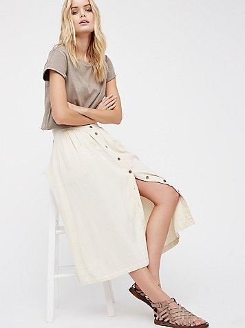 Free People Sunday Stroll Midi Skirt